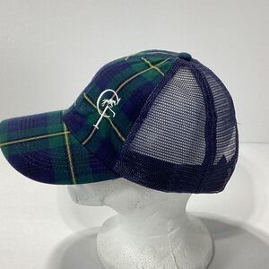 CF Horse Plaid Mesh Trucker Hat By Adams Headwear Equestrian Cap